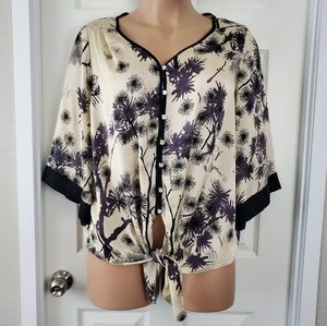 Wallis Bell Sleeve Floral Blouse